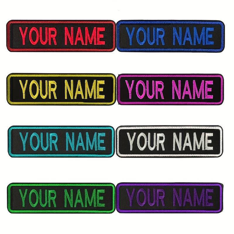 Custom Name Patch, Embroidered Name Tag, Dog Patches For Hats Or